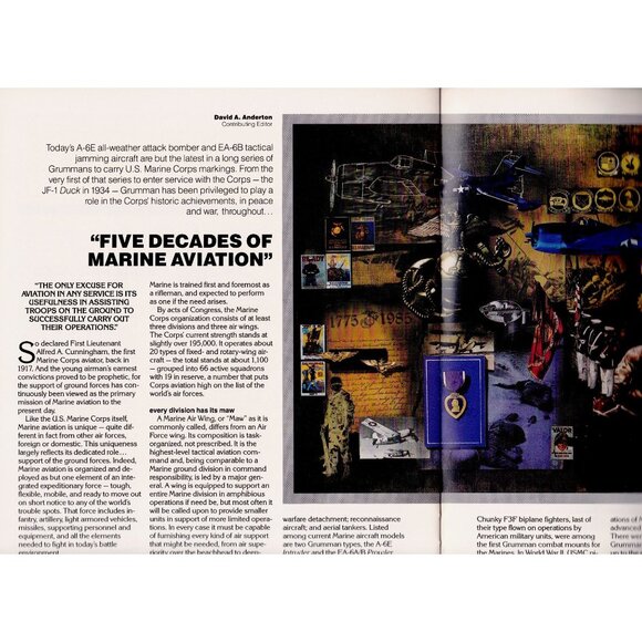 Horizons Magazine Vol. 21 No. 1 1985 Grumman Space Station Marine Aviation - Picture 6 of 9